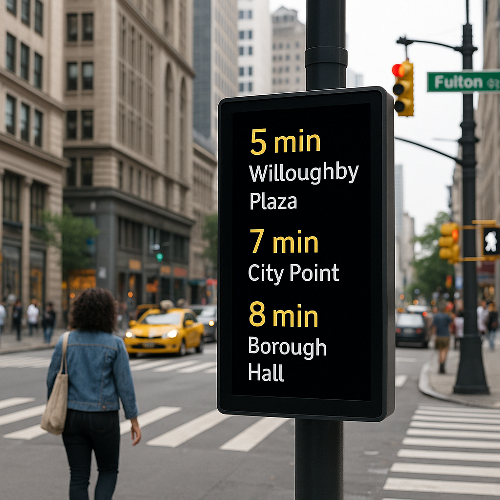 Image of proposed directional signage